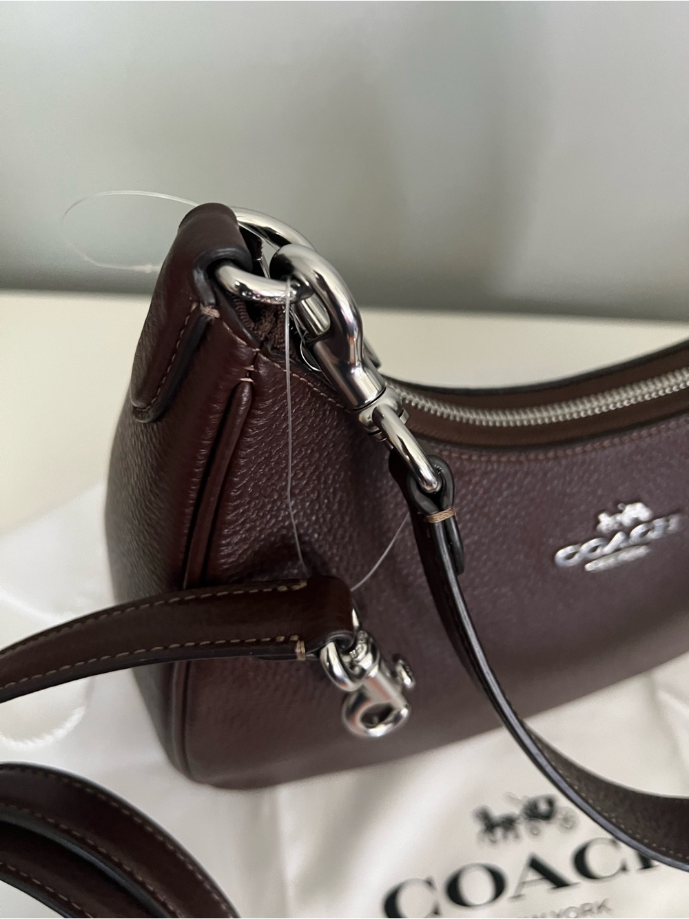 COACH Teri Hobo Bag in Maple Color - Picture 5 of 10
